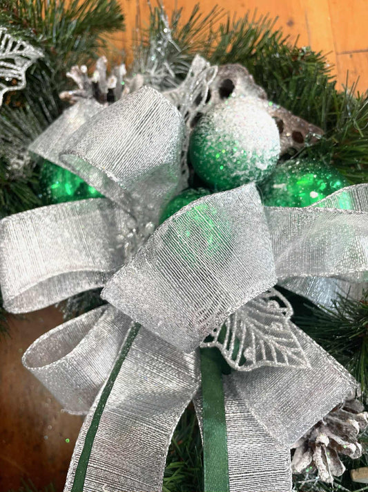 Large Christmas Wreath - Green Bauble