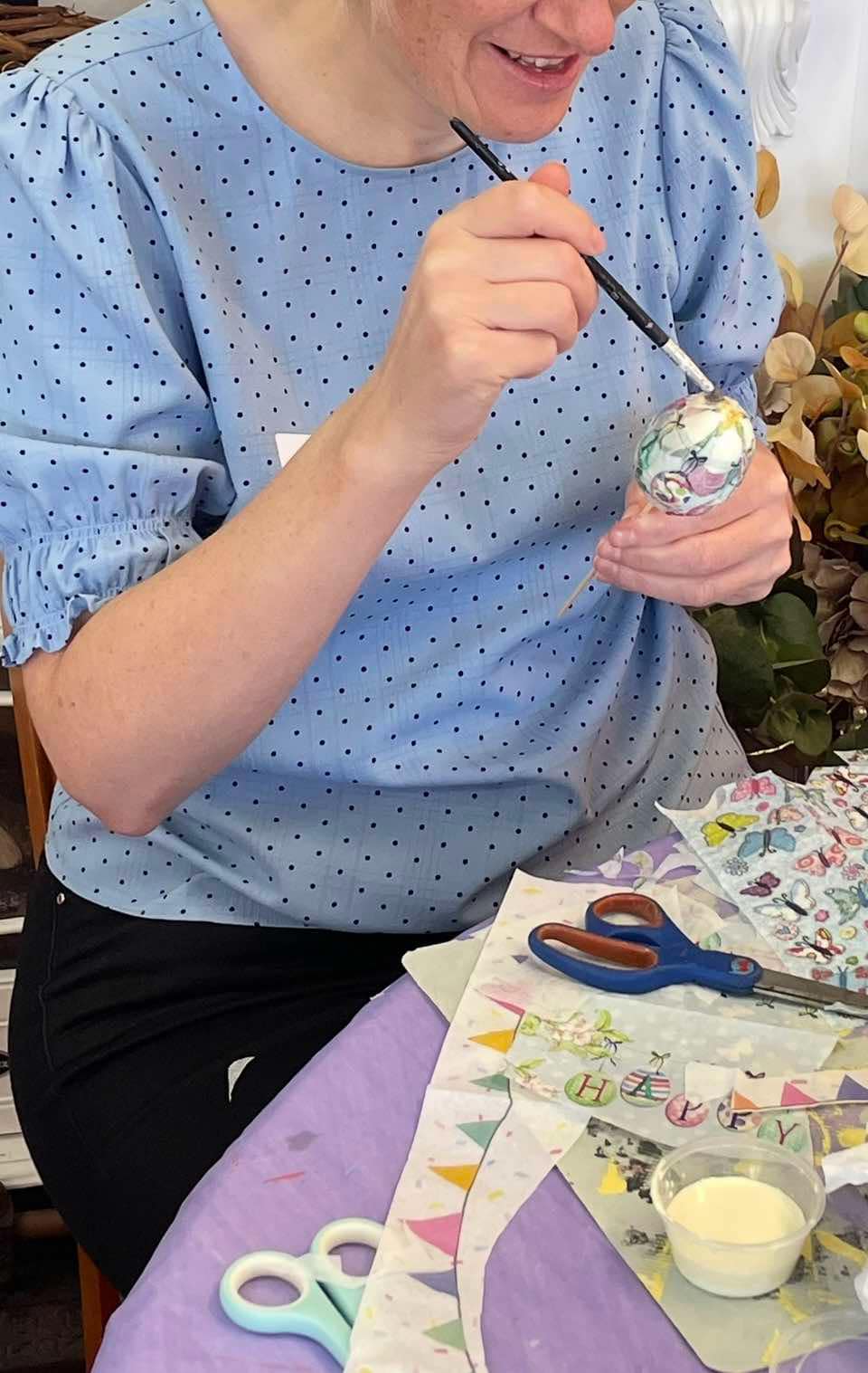 Adult Craft Class - Decoupaged Eggs