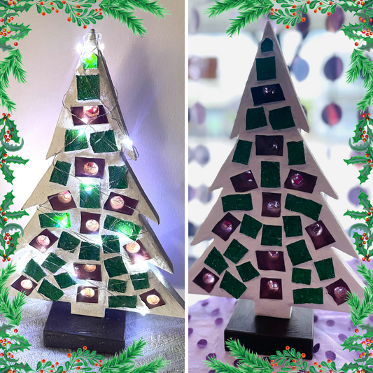 Adults Craft Class - Christmas Mosaic Glow Tree